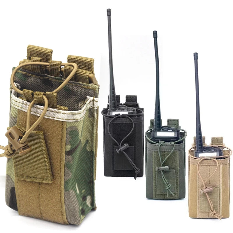 1000D Nylon Tactical Molle Walkie Talkie Holder Bag Radio Pouch Package Sports Pendant Hunting Magazine Mag Pouch
