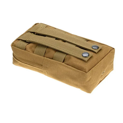 Outdoor Zipper Bag Tactical Molle Waist Bag Durable Belt Pouch Storage Fanny Pack for Hunting Backpack Tactical Vest Attachment