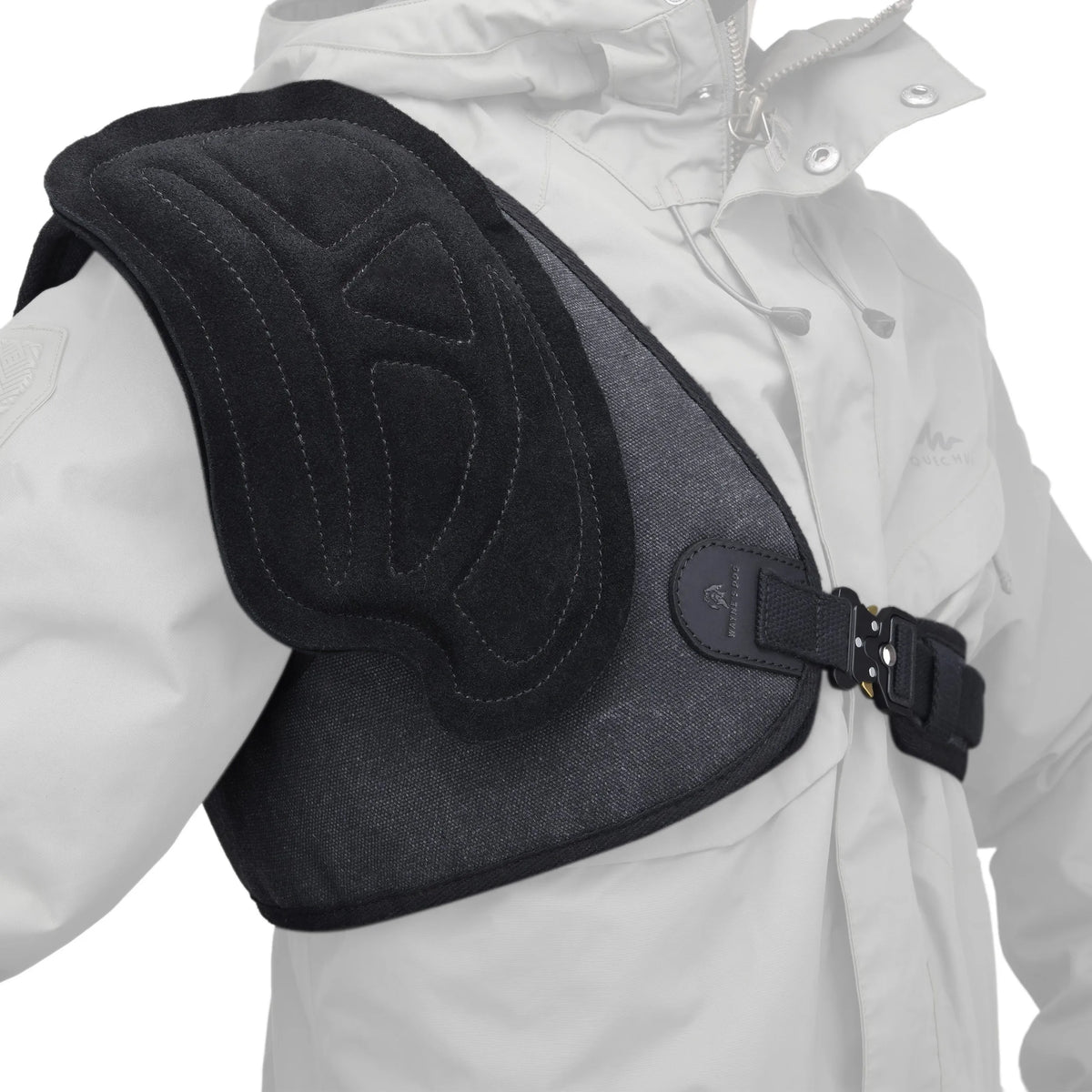 Canvas Leather Shooting Recoil Pad Shoulder Pad Adjustable Rifle Shotgun Field Shield
