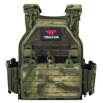 YAKEDA 6094 Plate Carrier Tactical Vest MOLLE Tactical Vest Outdoor Training Jacket 1000D Waterproof Wear Resistant