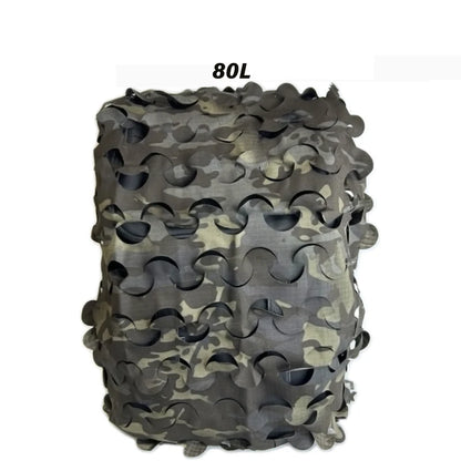 3D Camo Net Backpack Cover 60L 80L  Laser Cut Camouflage Hunting Backpack Cover Paintball Paratrooper Hunting Accessories