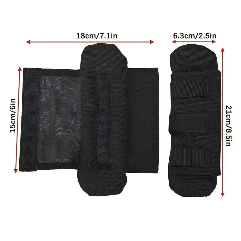 Tactical Backpack Vest Shoulder Pad 2PC Comfort Cushion with Nylon Mesh for FCPC JPC Carrier MOLLE Hiking Hunting Strap Pad
