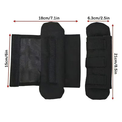 Tactical Backpack Vest Shoulder Pad 2PC Comfort Cushion with Nylon Mesh for FCPC JPC Carrier MOLLE Hiking Hunting Strap Pad