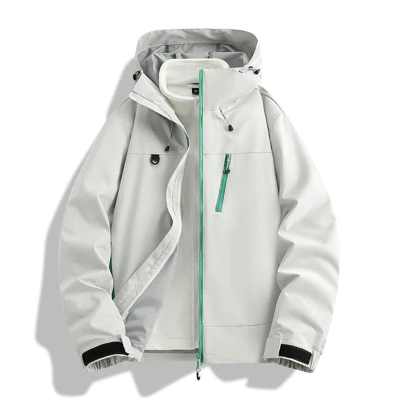 CHRLCK Men Women Hiking 3-in-1 Jackets Waterproof New Windproof Windbreaker Camping Climbing Trekking Outdoor Jacket Unisex