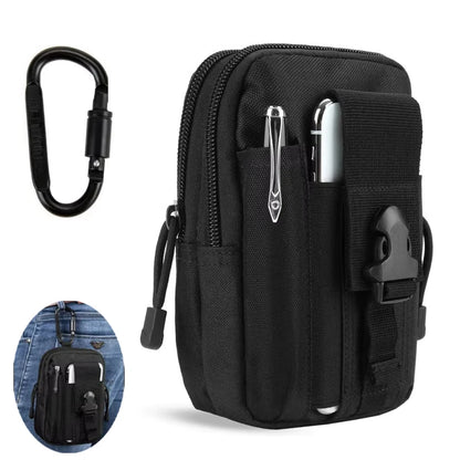 1Pc Molle Waist Bag with Mountain Buckle Outdoor Cycling Sports Camouflage Tactical Waist Pack