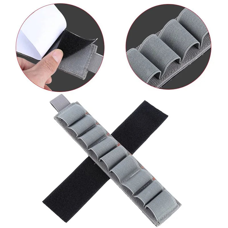 Tactical 6/9 Rounds Mag Pouch 12/20GA Cartridge Shotgun Shell Holder Magic Hook&Loop Rifle Bullet Cartridge Holder