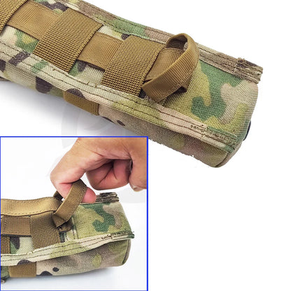 Tactical Single C4 Slap Charge Pouch, Long Strip Tool Storage Bag, MOLLE Multi-purpose Accessory Bag