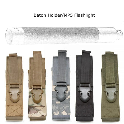 Tactical Flashlight Pouch Holster Case Belt Pouch Molle Organizer EMT Mini Scissor Tool Pouch