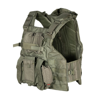 Ranger Green Tactical Vest 1000D Nylon MOLLE Hunting Airsoft CS Training Vest with Pre-attached Pouches & Hydration Pocket
