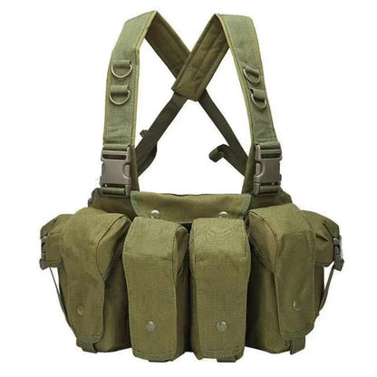 Molle Body Armor Vest Military Tactical Army Woodland Camouflage Chest Rig AK Combat Vest Magazine Carrier Airsoft Hunting Coat