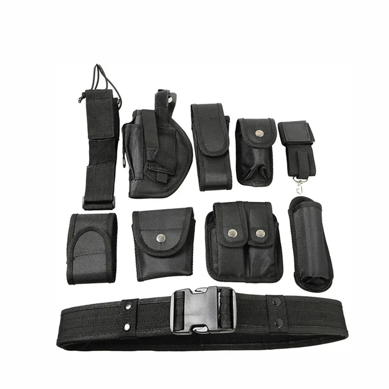 10 in 1 seat belt multifunctional tool kit outdoor hiking training belt cover