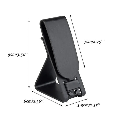 1Pc MOLLE Tactical Waist Belt With Hanging Buckle Multi-Functional CS Headset Holder Key Storage For Outdoor Gear