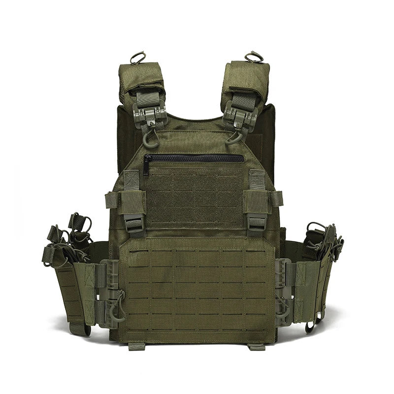 SX New Combat Vest 6094 Quick Release Lightweight Laser Cut Tactical Vest Black Gear Carry Hunting Tactical Vests