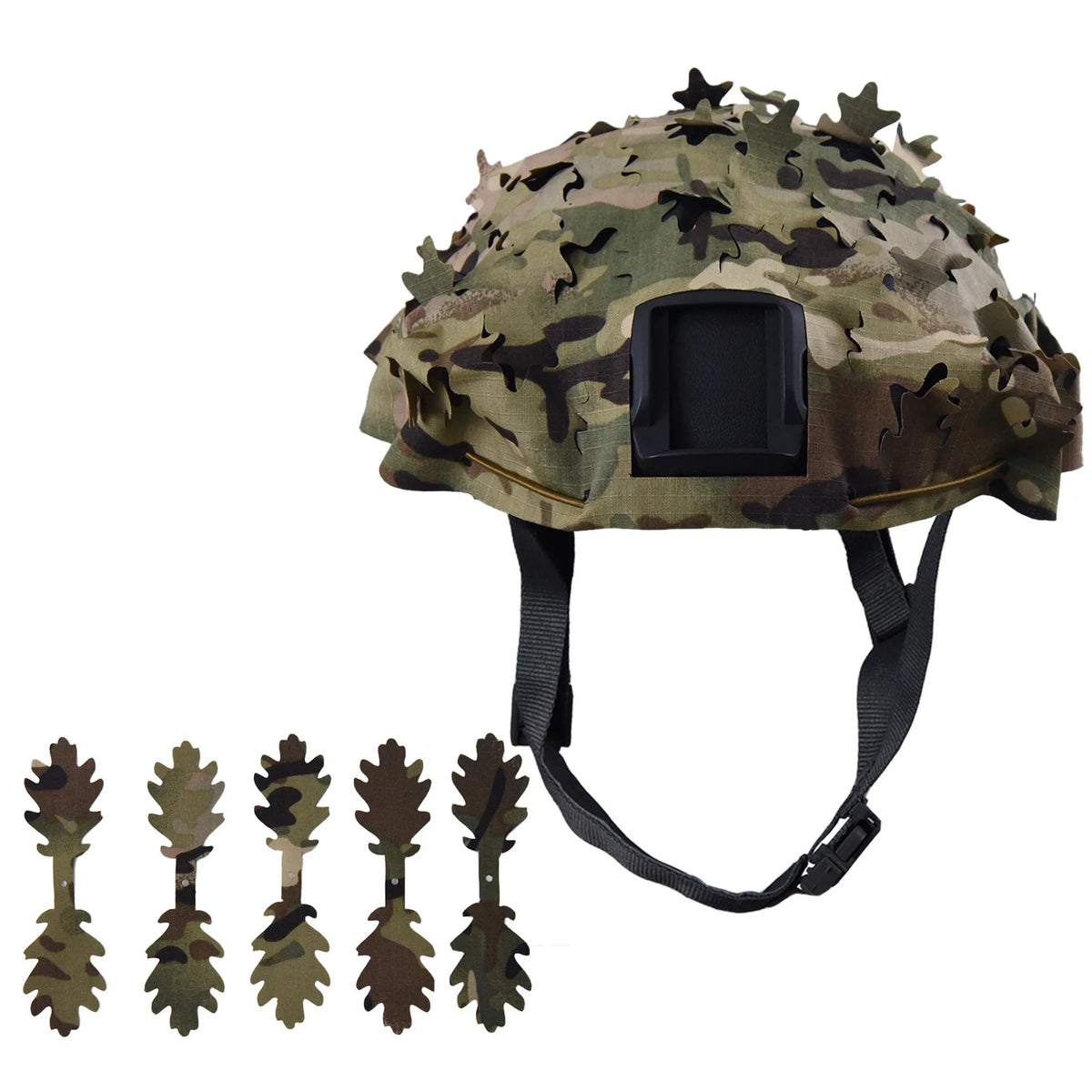3D Camo Net Airsoft Helmet Cover Laser Cut Nylon Drawstring Helmet Scrim for CS Wargame Paintball Hunting Accessories
