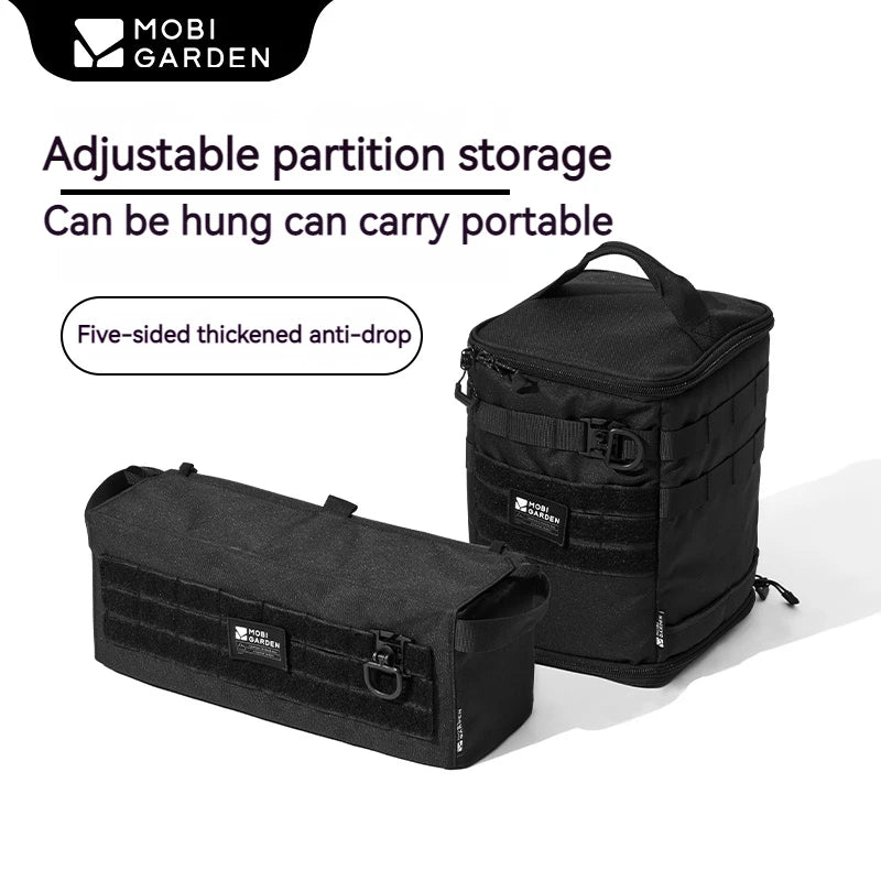 MOBI GARDEN Camping Storage Bag Large Capacity Adjustable Partition Portable Folding Five-sided Thickened Multi-function Fast
