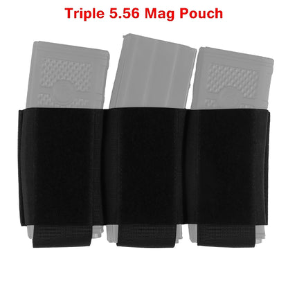 Hunting Triple Magazine Pouch 5.56 7.62 Single Double Triple Magazine Bag for AK47 AR15 Tactical Vest Rig Holster for Shooting