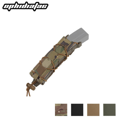 OPHIDIAN Pistol Magazine Pouch Fits MP5/MP7/.45 Long Single MOLLE/PALS Malice Clip Shock Cord 500D Nylon Polymer Side Panels