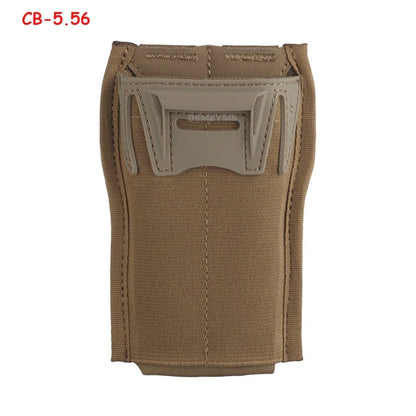Tactical 5.56mm Single Mag Pouch MOLLE Quick Release Magazine Holder for AR15 M4 Airsoft Vest Plate Carrier Hunting Gear
