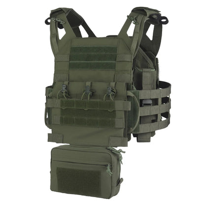 Tactical R Series Style Plate Carrier JPC 3.0 Assault Molle Vest Set with 5.56 Triple Magazine Holster Radio Drop Packet Bag