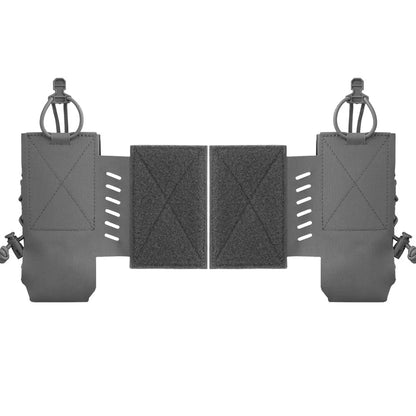 2PCS Radio Pouch Shock Cord Retension Chest Rig Side Bag Hanging Side Bag Expands Walkie Talkie Storage for AN/PRC-148/152/163