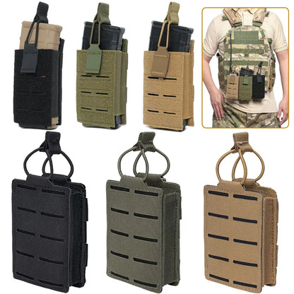 5.56 Magazine Pouch Tactical Molle Mag Pouch Rifle Pistol Magazine Holder Storage Bag Hunting Elastic Pack for Airsoft Vest