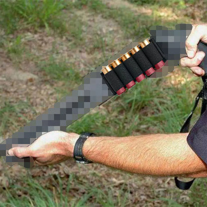 5 Round 12GA Shotgun Shell Holder Separate Hook and Loop Ammo Carrier Shotshell Pouch for Hunting Shooting Accessory