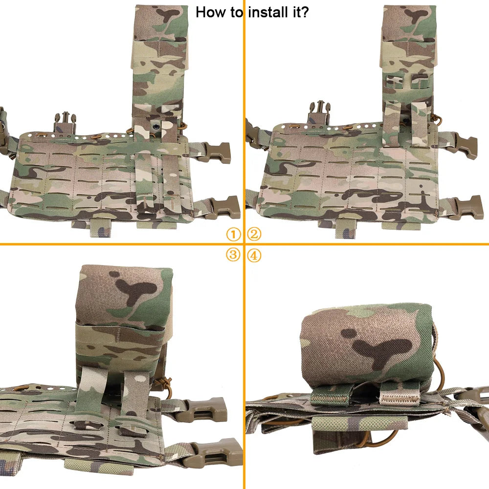 Tactical Universal Radio Pouch MPU5 PRC163 152 148 PTT Holder Bag Walkie-talkie Storage Pocket FC Style Outdoor Hunting