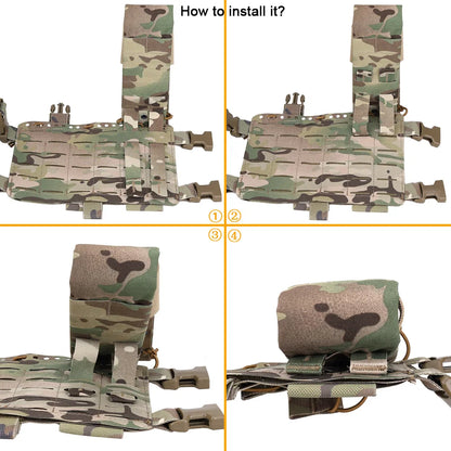 Tactical Universal Radio Pouch MPU5 PRC163 152 148 PTT Holder Bag Walkie-talkie Storage Pocket FC Style Outdoor Hunting