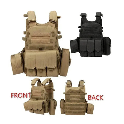 Nylon Tactical Vest Body Armor Hunting Carrier Airsoft Accessories CS Combat MOLLE Camo Military Army Vest for Outdoor Hunting