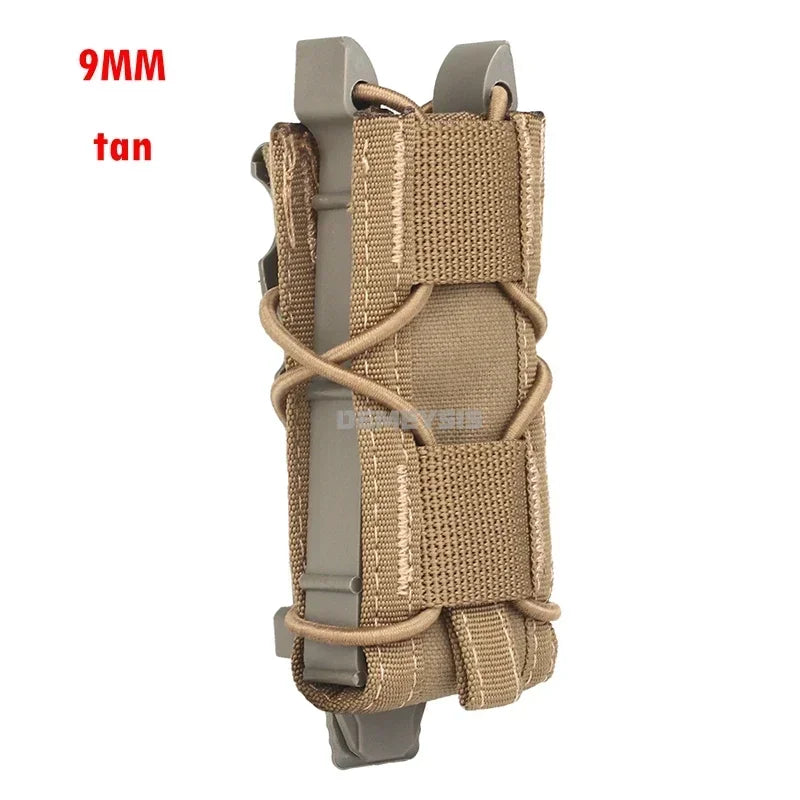 9MM 5.56 Magazine Pouches Tactical AK AR M4 AR15 Single Magazine Bag Rifle Pistol Molle Mag Holster Pouch Hunting Tools Holder