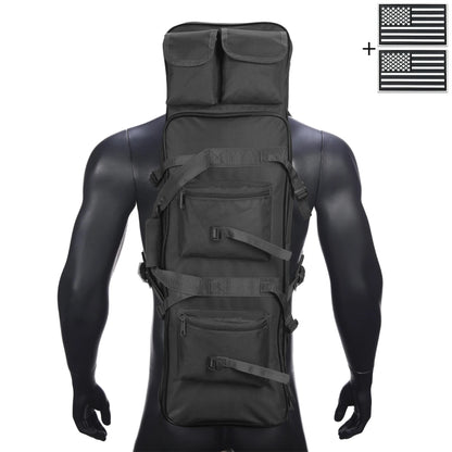 Outdoor hunting long equipment backpack multifunctional storage bag, adjustable shoulder straps, multiple storage pockets