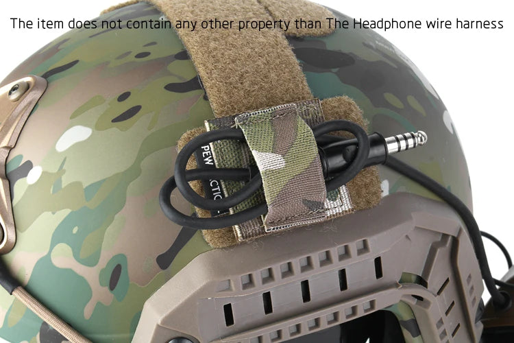 PEW TACTICAL Headphone Wire Harness Airsoft Headset Wire Holder