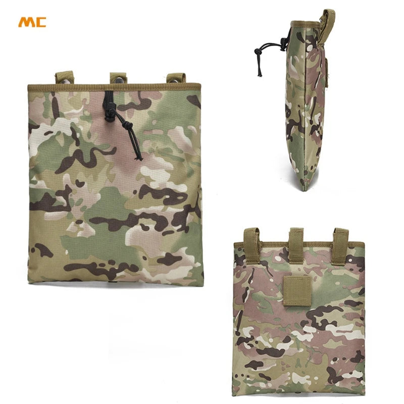 Tactical Molle Dump Pouch Magazine Correct Pouch Outdoor Paintball Utility Recovery Bag Pack Case Hunting Mag Pouch Accessories
