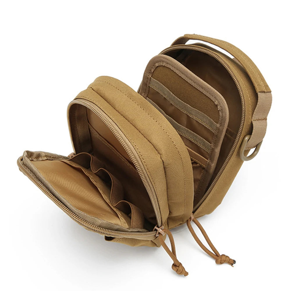 Tactical Molle Pouch Waist Belt Bag Messenger Bag Outdoor Shoulder Sling Bag EDC Tool Pack Phone Pouch Hunting Bag