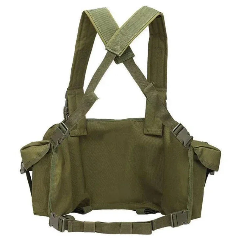 Molle Body Armor Vest Military Tactical Army Woodland Camouflage Chest Rig AK Combat Vest Magazine Carrier Airsoft Hunting Coat