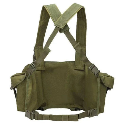 Molle Body Armor Vest Military Tactical Army Woodland Camouflage Chest Rig AK Combat Vest Magazine Carrier Airsoft Hunting Coat