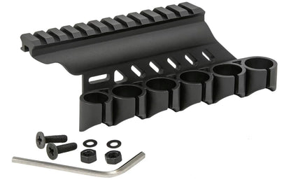 Not Fit Airsoft Mossberg Side Saddle Shell Holder, Universal Short/Long/Extended Pump Action for 12GA Mossberg/Maverick 88