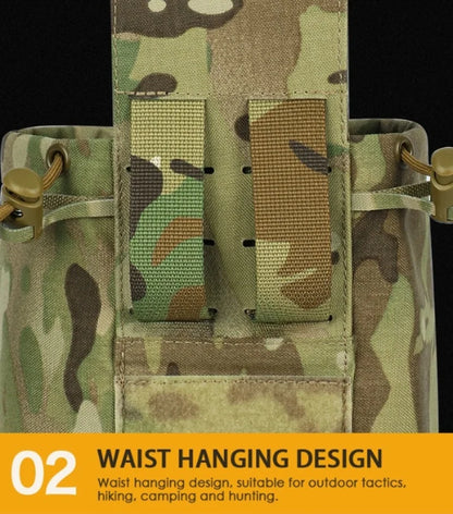 Molle Tactical Foldable Recycling Bag Dump Pouch MOLLE Drop Pouch durable Mini Magazine Utility Pouch