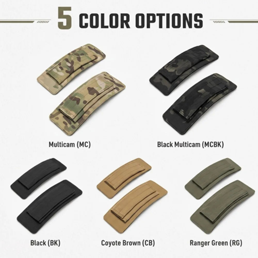 Modular Tactical Shoulder Pads Pressure Relief Cushion Shoulder Strap Breathable Non‑Slip Accessory for Vest Backpack Sling Bag