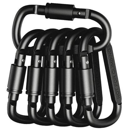 6PCS Carabiner Set For Key Camping Survival EDC Outdoor Keychain Clip  Alloy Aluminum Tactical Caribiner Hook Karabiners