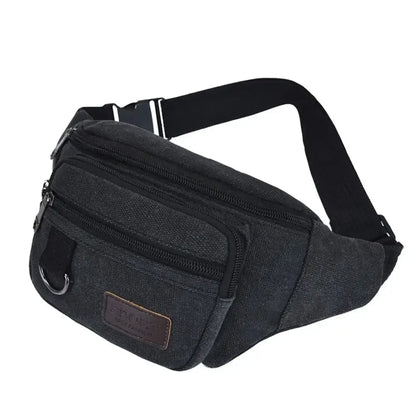 Waterproof Waist Bag Korean-style High-capacity Outdoor Sports Fanny Pouch Canvas Child Banana Bag for Girls Kids Bag