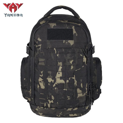 YAKEDA Tactical Backpack Camouflage Sports Outdoor Bag Large Capacity Travel Hiking Camping Rucksack