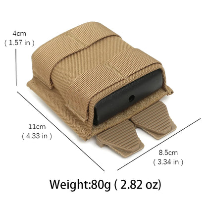 Tactical Fast Magazine Single Mag Pouch for 5.56 - MOLLE Compatibility, Modular Expansion, Easy to Use Magazine Carrier