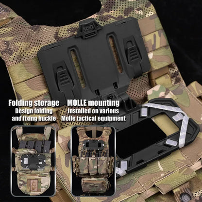 Tactical MOLLE Chest Multi-Function Panel | Navigation/Tactical Phone Case/Map/Storage | Outdoor Hunting Gear Accessory