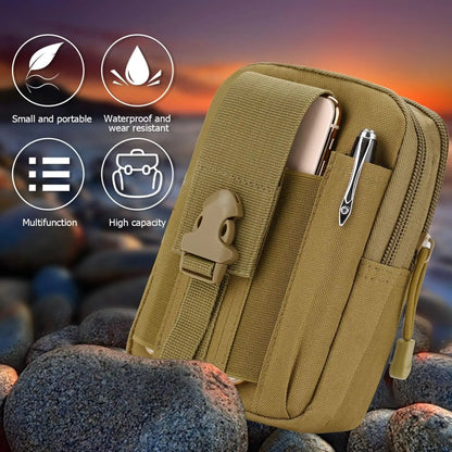Tactical Waist Pouch EDC Molle Waist Bag Belt Phone Pouch Holster Purse Carrying Pouch for Smartphone Tools