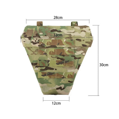 Tactical Vest Crotch Protection Airsoft Modular Hunting Vest Outdoor Air Gun Protection Lower Abdomen Platform Pouch