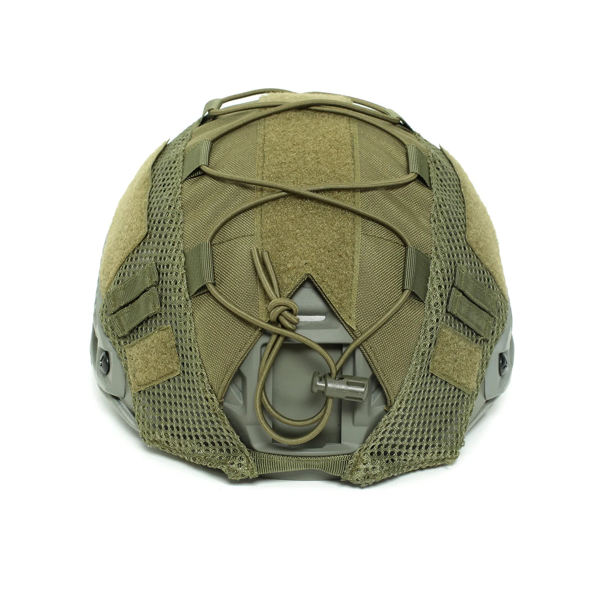 Elastic Cord Tactical FAST Helmet Cover, ATACS FG Camo Helmet Hood for Airsoft CS, Russian Little Green Man Camouflage Cover