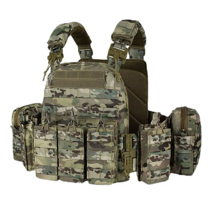 Quick Release Tactical Vest Multi-Purpose Training Vest with Pouches for Outdoor Airsoft 4 Colors Hunting vest