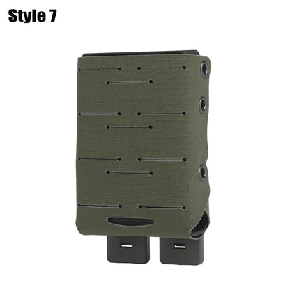 OPHIDIANTAC 5.56/7.62/9mm/AR15/M4 Mag Bag Molle System Lightweight Storage Bag Waistcoat Accessory Pack for hunting gear