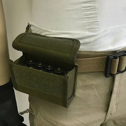 10 Grids Ammo Pouch Tactical Waist Bag 10 Rounds Shot Bags Outdoor Shooting Multi-functional Mini EDC Mag Molle Nylon Pouch
